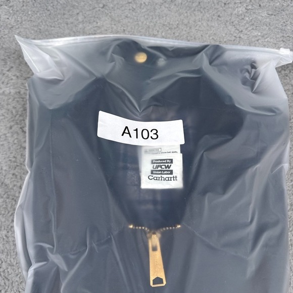 Vintage Carhartt‎ Jacket Mens 2XL Black Detroit J200 BLK Blanket Lined USA Union - Picture 11 of 11